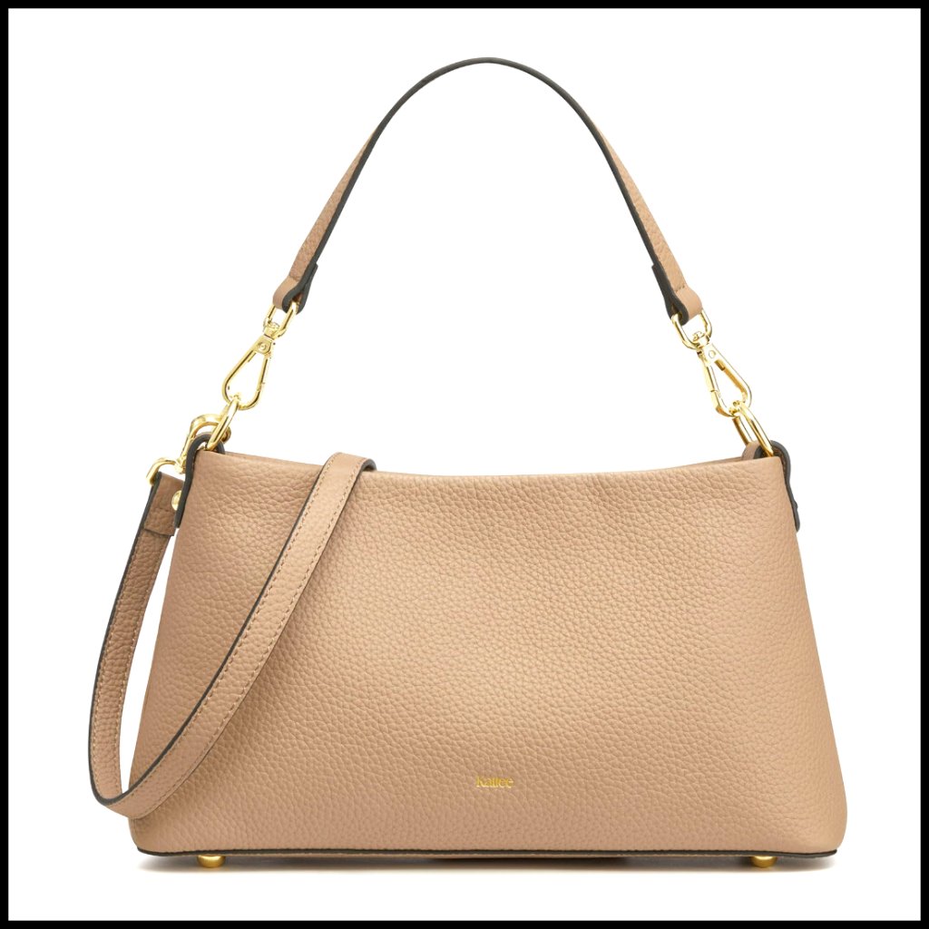 Genuine Leather Crossbody Tote With Removable Straps, Medium Size